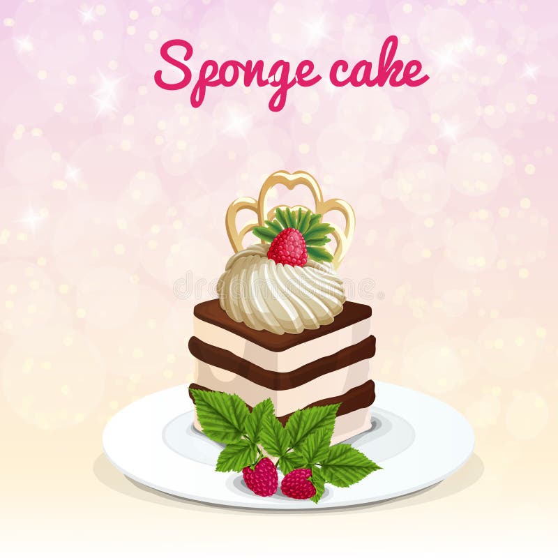 Gąbka torta ilustracja ilustracji