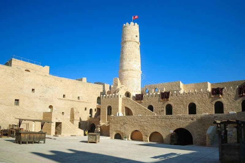 Główny dziejowy przyciąganie Monastir jest fortecą Hart, Monastir zdjęcia stock Główny dziejowy przyciąganie Monastir jest fortecą Hart, Monastir zdjęcia stock