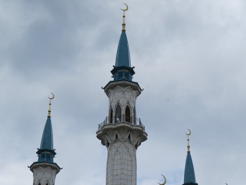 Główny meczet Kazan Kula Sharif w Kremlin obrazy stock Główny meczet Kazan Kula Sharif w Kremlin obrazy stock