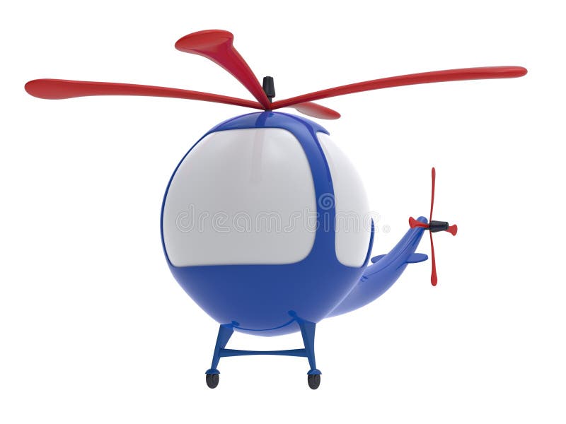Hélicoptère De Jouet De Dessin Animé Illustration Stock - Illustration du rendez, jouet: 44169085
