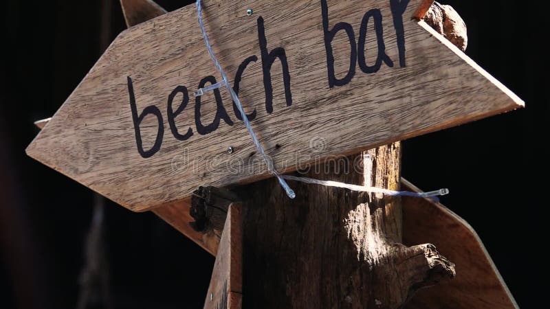 Beach Bar Schild Neon Grafik Beleuchtet Zeigt Sommerrestaurant Bar