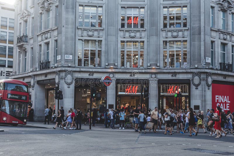 H&M department store on Oxford Circus in London