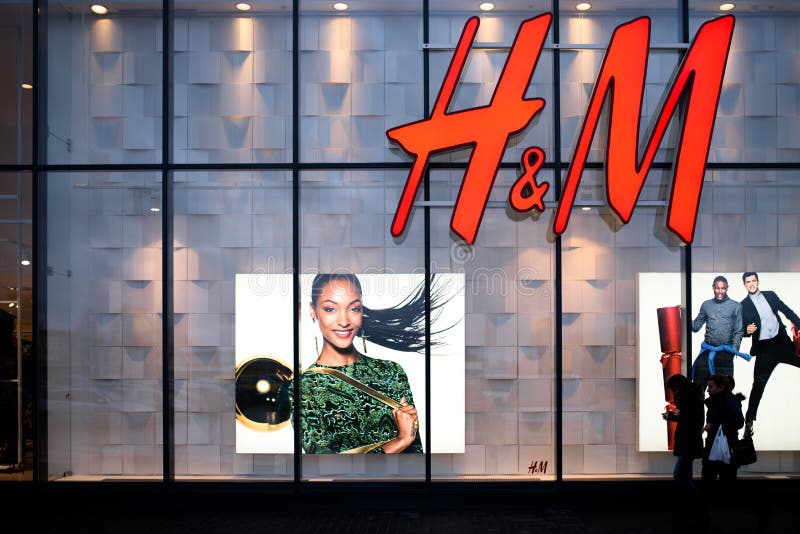 H&M store logo editorial stock image. Image of pattern - 63698604