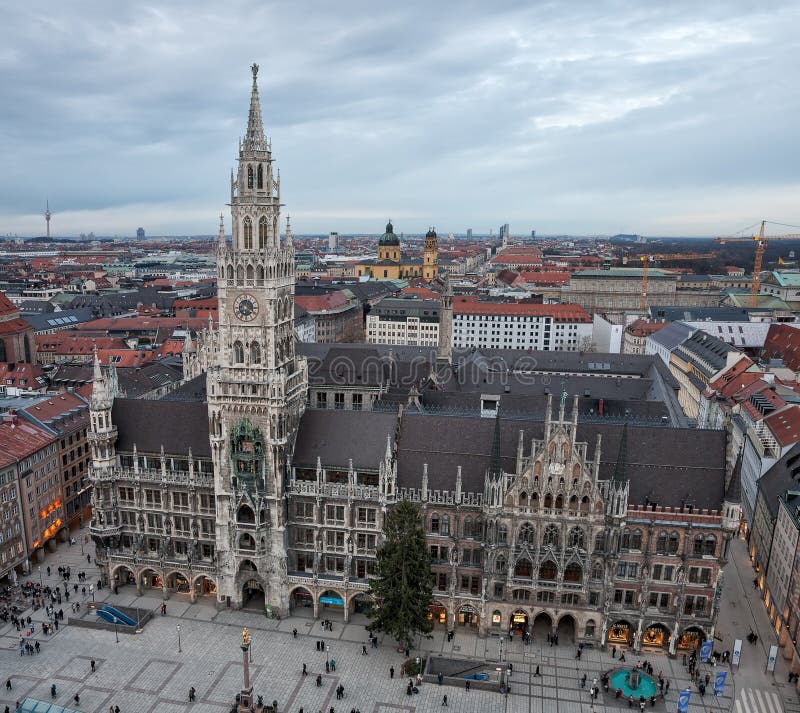 Hôtel de ville neuf à Munich, Allemagne image stock Hôtel de ville neuf à Munich, Allemagne image stock