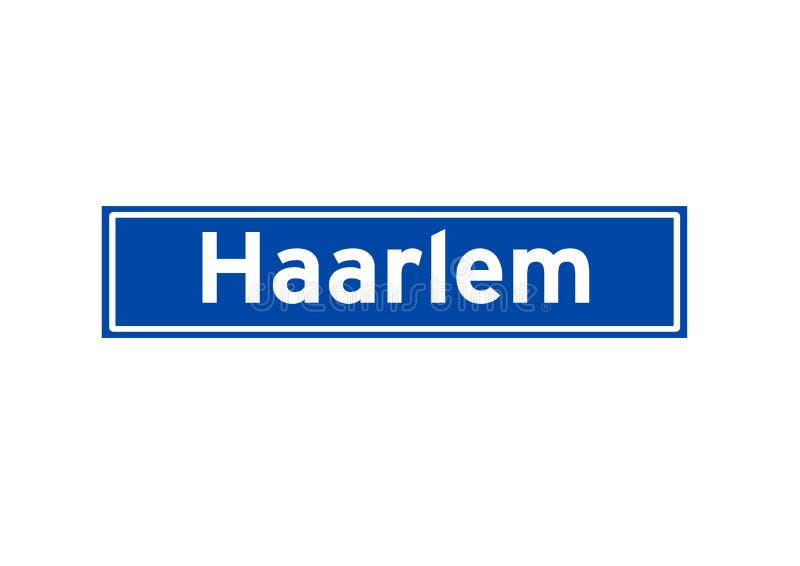 Haarlem isolierte Niederländisch Ortsnamezeichen. von den Niederlanden Stadtzeichen.