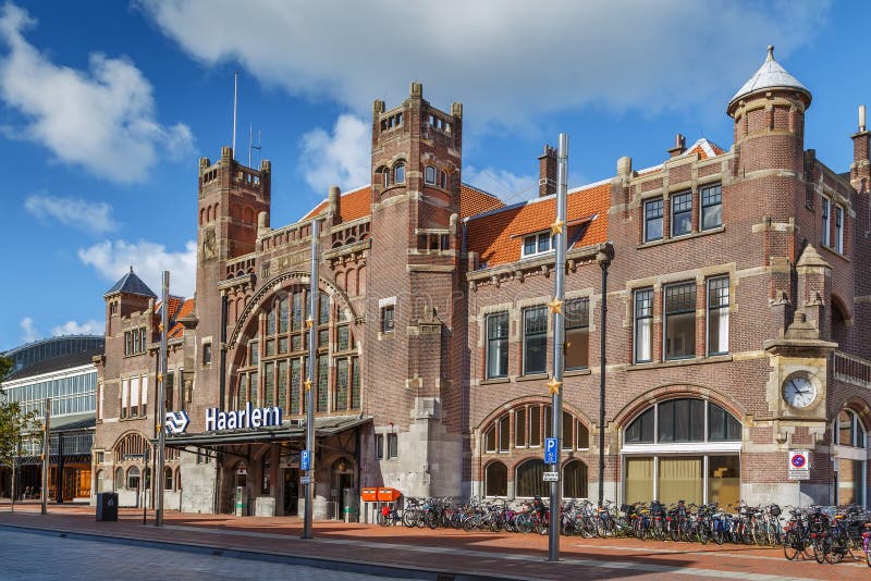 Haarlem railway station, Netherlands stock images Haarlem railway station, Netherlands stock images