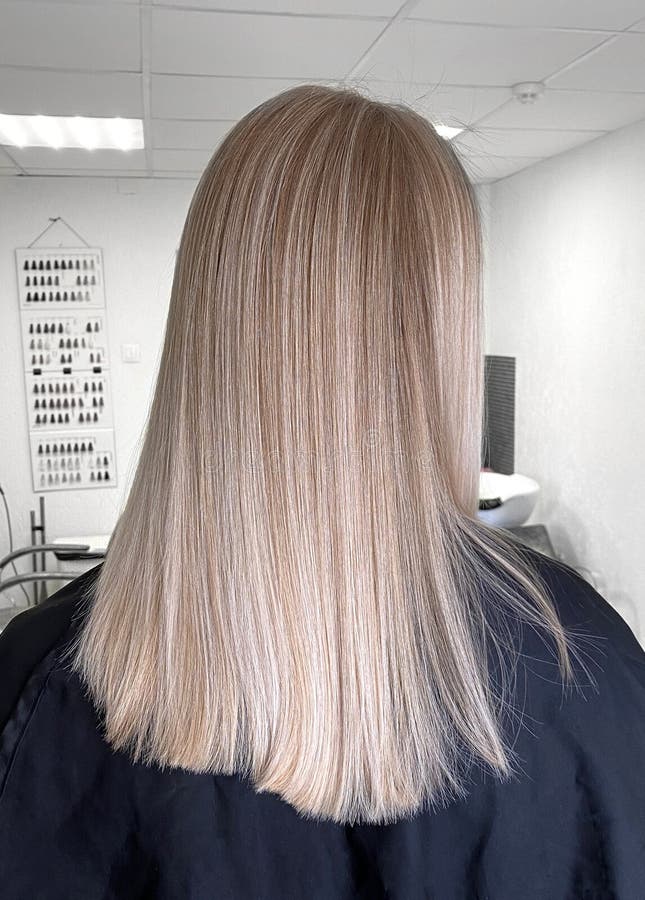 mist Hymne toevoegen aan Blond Haar Met Een Professionele Haarstijl Stock Foto - Image of haar,  aantrekkingskracht: 161555424