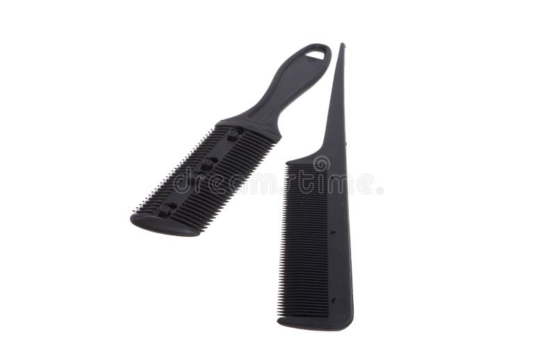 Haaruitdunning, geïsoleerd stock foto