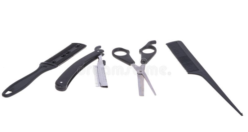 Haaruitdunning, geïsoleerd royalty-vrije stock afbeelding