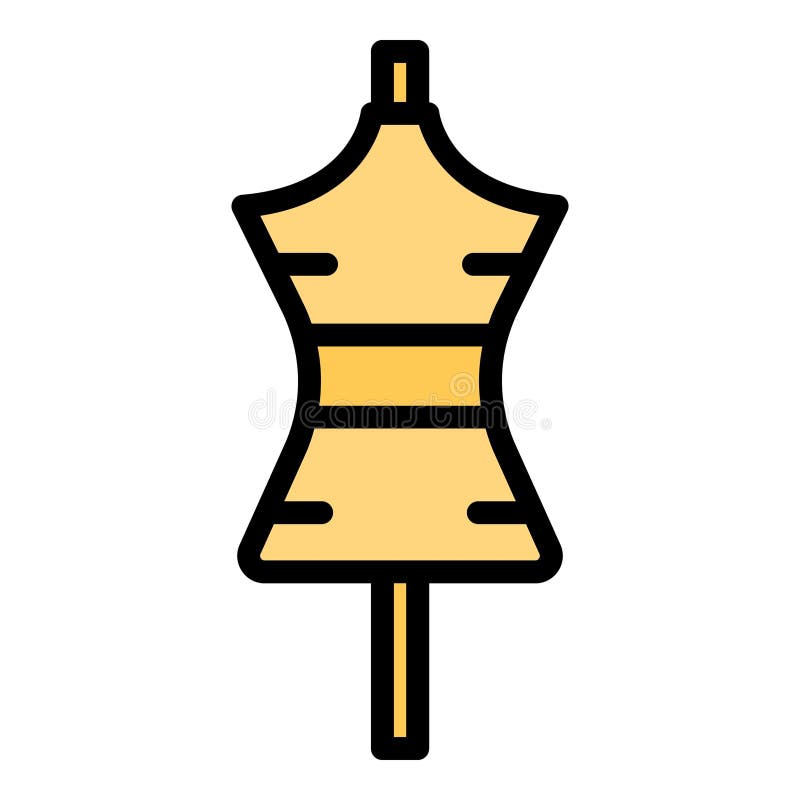 Haberdashery mannequin icon vector flat vector illustration