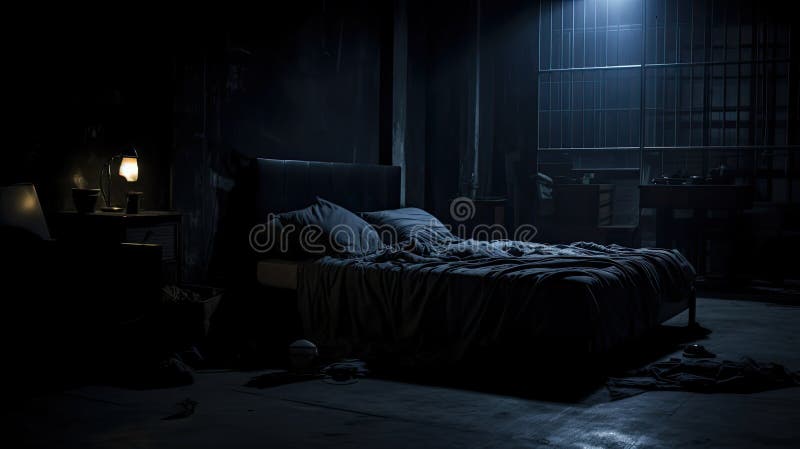 Habitación interior borroso oscuro libre illustration
