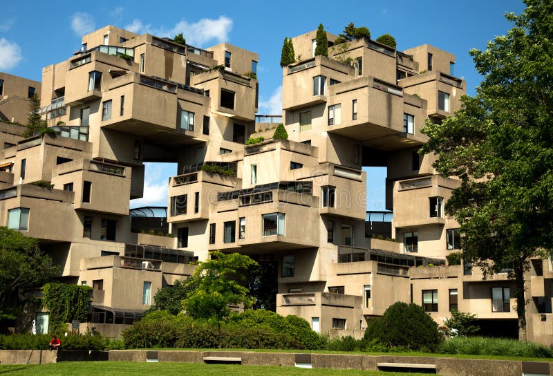 Habitat 67 in Montreal in Canada Editorial Stock Photo Image of boat