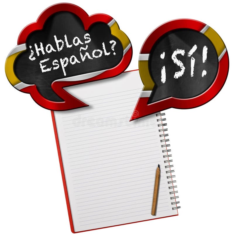 Habla Usted Espanol Do You Speak Spanish Stock Illustration