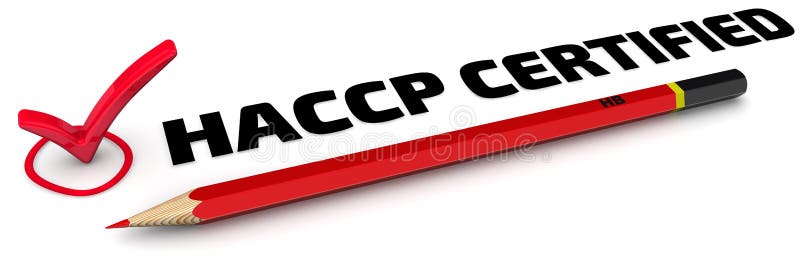 HACCP BESTÄTIGT Das Kennzeichen vektor abbildung HACCP BESTÄTIGT Das Kennzeichen vektor abbildung