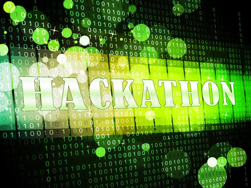 Hackathon Technology Threat Online Coding 3d Illustration vector illustration