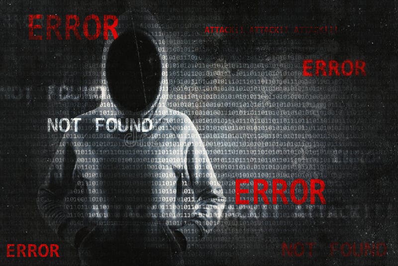 Hacking and malware concept royalty free illustration