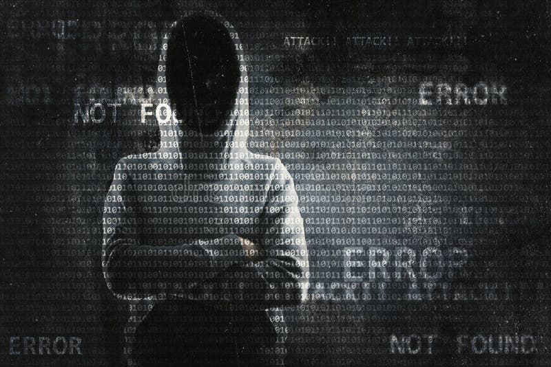Hacking and thief concept stock illustration