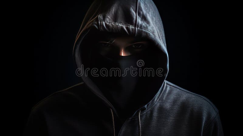 Hacker cu cârlig fără față. ai generativ vector illustration