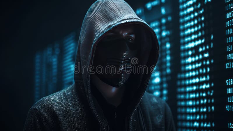 Hacker cu cârlig fără față. ai generativ royalty free illustration