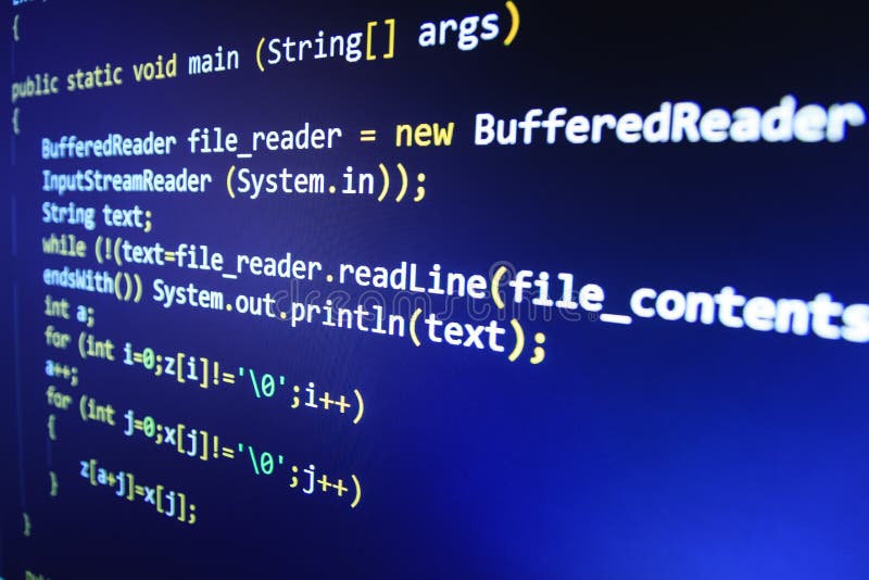 Hacker data theft. Computer virus. stock photo