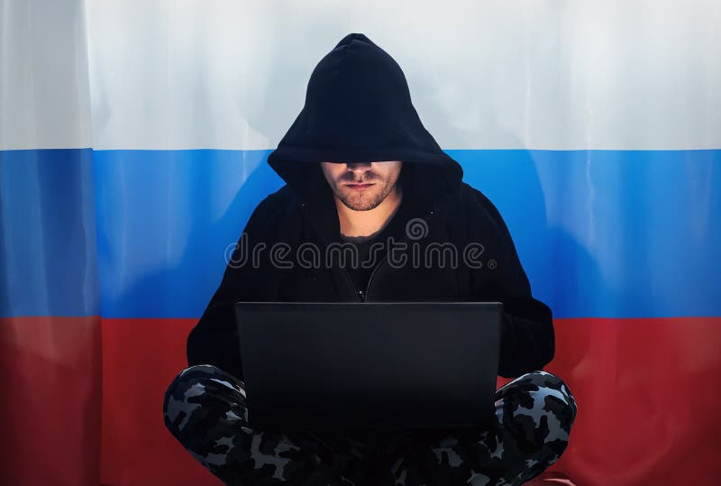 Hacker em uma obscuridade hoody