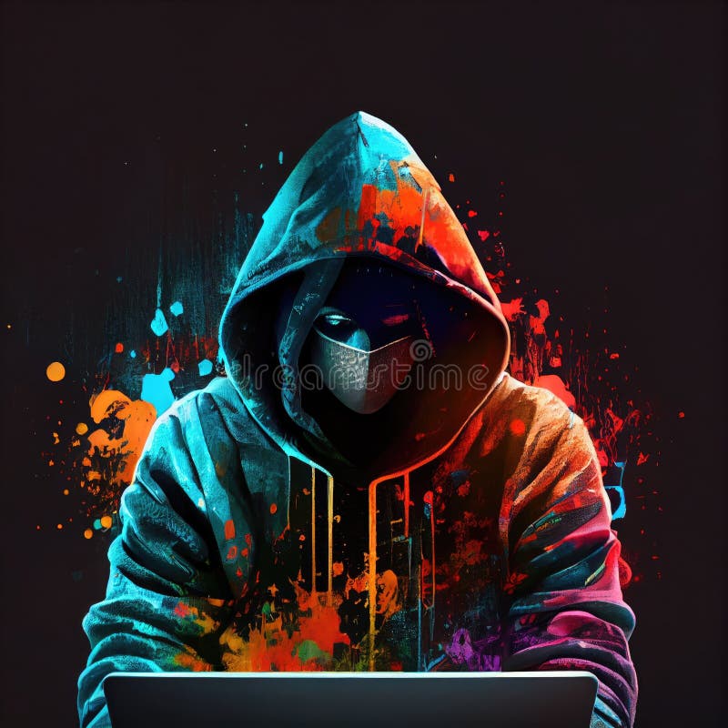 Cybercrime hacking and technology crime no face hacker with laptop Stock  Photo  Alamy