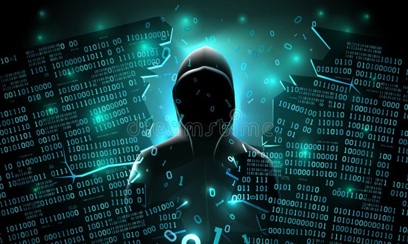 Hacker using the Internet hacked abstract computer server, database, network storage, firewall, theft of data vector illustration Hacker using the Internet hacked abstract computer server, database, network storage, firewall, theft of data vector illustration