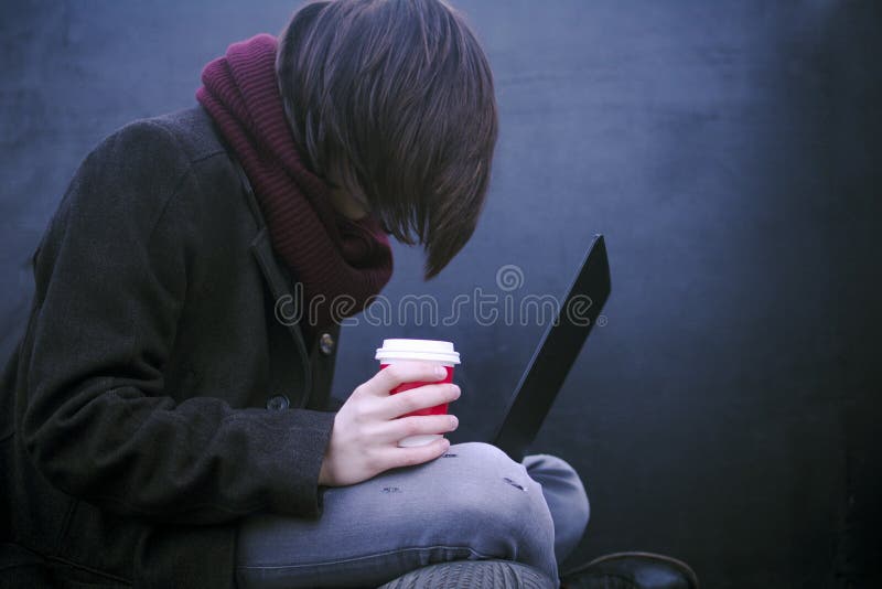Hacker using laptop royalty free stock images Hacker using laptop royalty free stock images