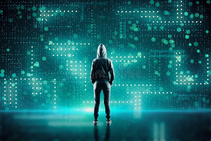 Hacking and computing concept vector illustration