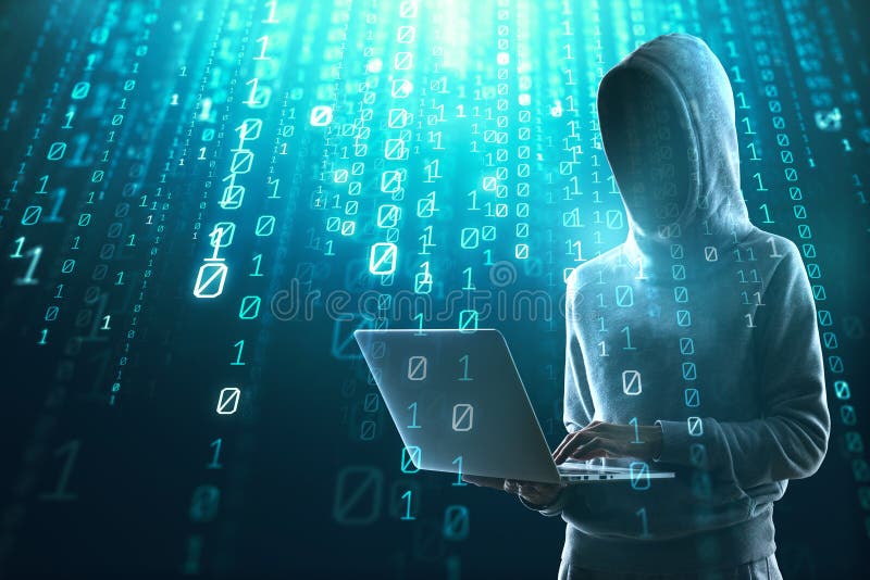 Hacking, computing and hack concept stock photography