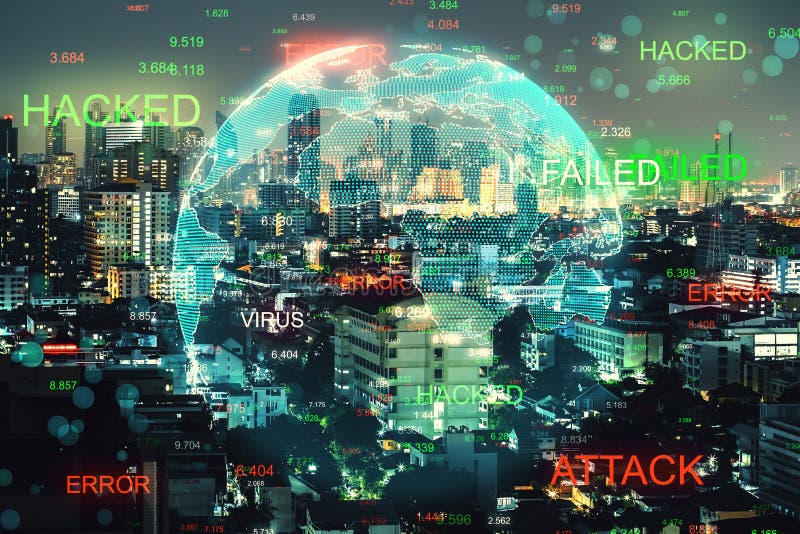 Hacking and malware concept royalty free stock photography
