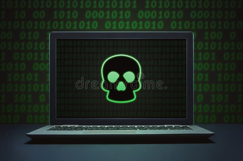 Hacking and malware concept stock photography