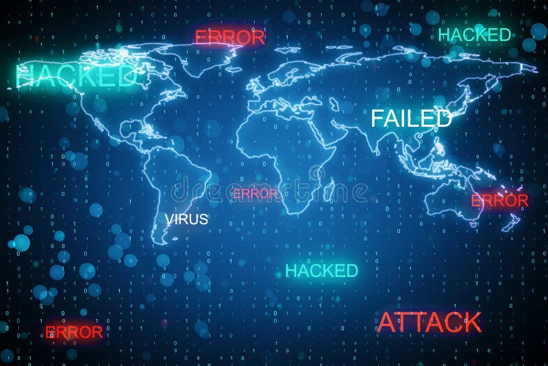 Hacking and theft concept royalty free illustration