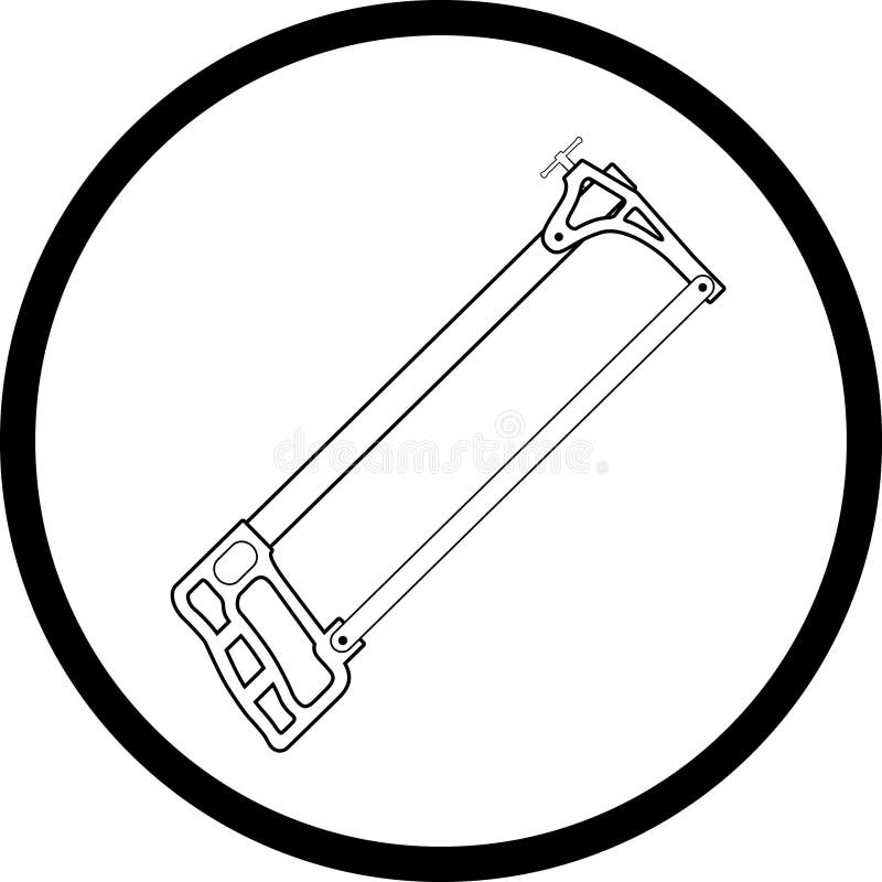 Hacksaw royalty free illustration