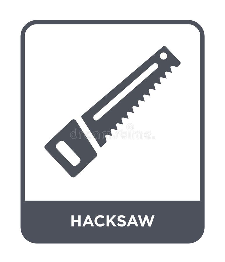 hacksaw ikona w modnym projekta stylu Hacksaw ikona odizolowywająca na białym tle hacksaw wektorowej ikony prosty i nowożytny pła ilustracji hacksaw ikona w modnym projekta stylu Hacksaw ikona odizolowywająca na białym tle hacksaw wektorowej ikony prosty i nowożytny pła ilustracji