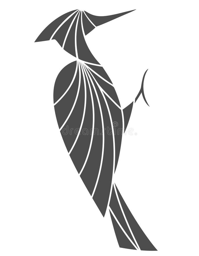  hackspett royaltyfri illustrationer