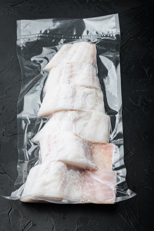 Haddock Fish Skinless in Vacuum Pack Stock Photo Image of filet, fish