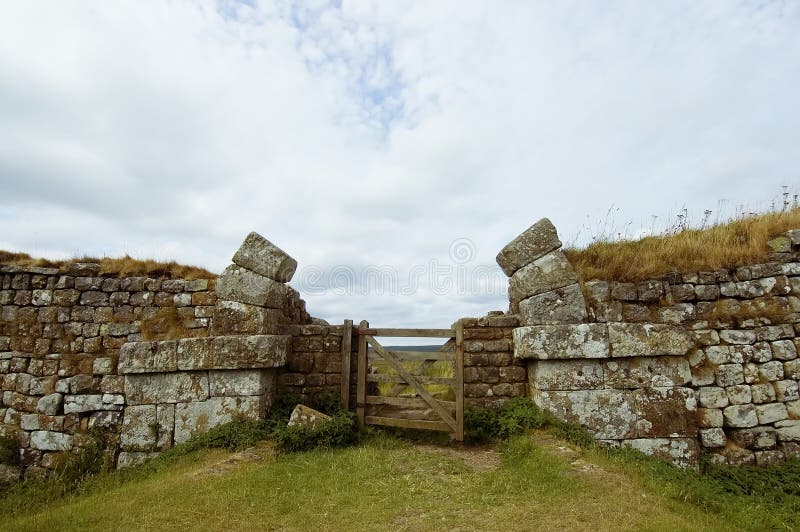 Muro construido de acuerdo a de romano el emperador separación inglaterra a Escocia.