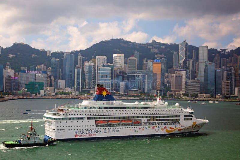 Hafen Hong- Kongvictoria redaktionelles foto. Bild von porzellan