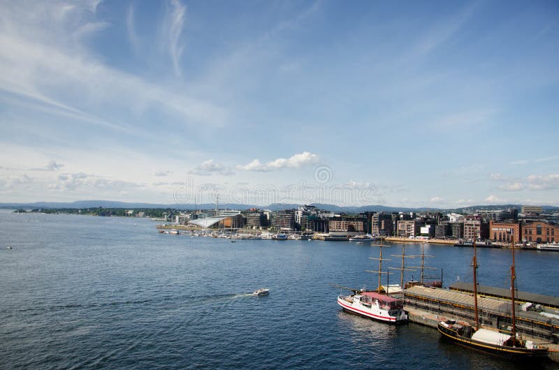 Hafen in Oslo, Norwegen stockfotografie Hafen in Oslo, Norwegen stockfotografie