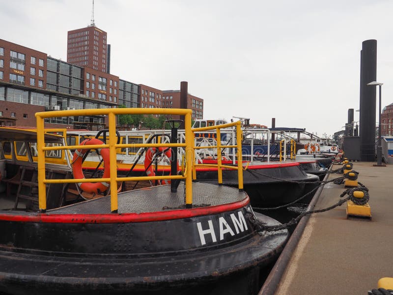 Hafencity em Hamburgo fotografia de stock royalty free