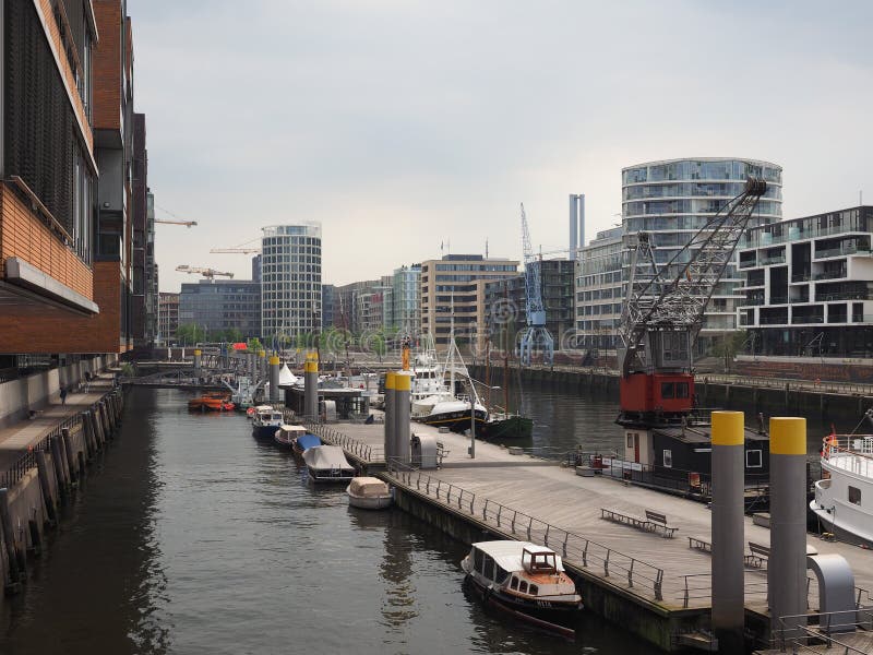Hafencity em Hamburgo foto de stock royalty free