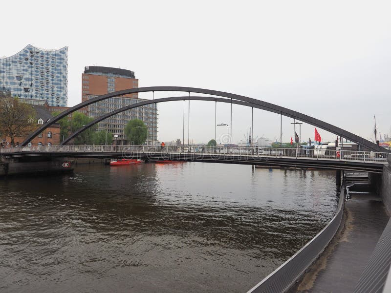 Hafencity em Hamburgo fotografia de stock