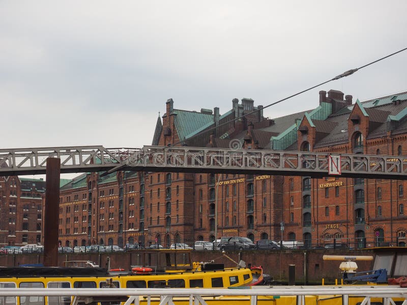 Hafencity em Hamburgo fotografia de stock
