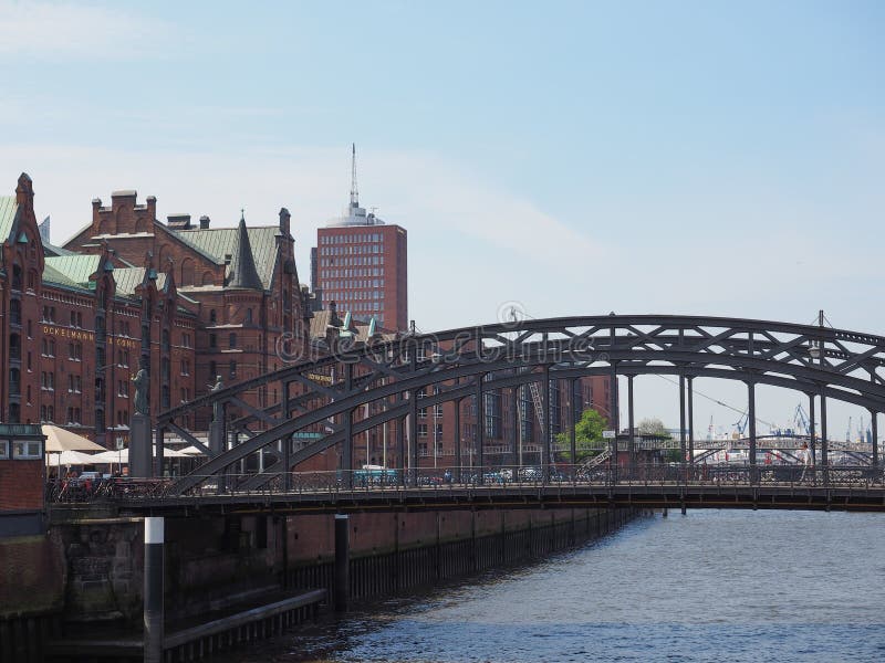 Hafencity em Hamburgo foto de stock