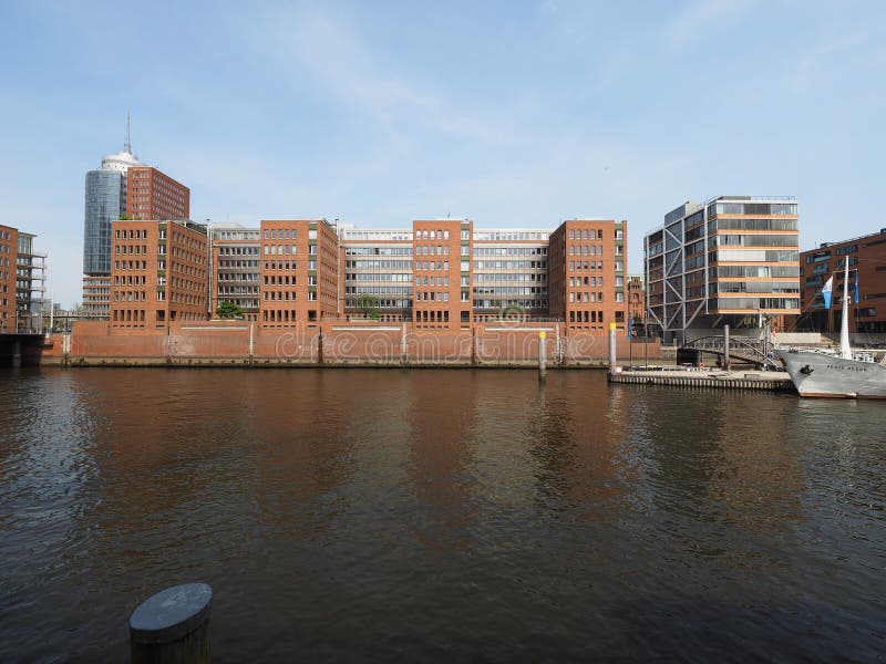 Hafencity em Hamburgo fotos de stock