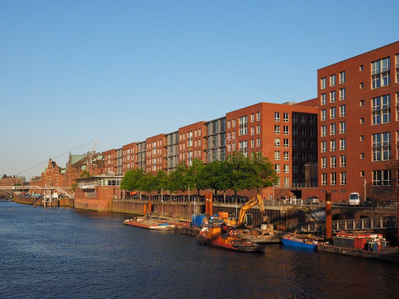 Hafencity em Hamburgo imagens de stock royalty free