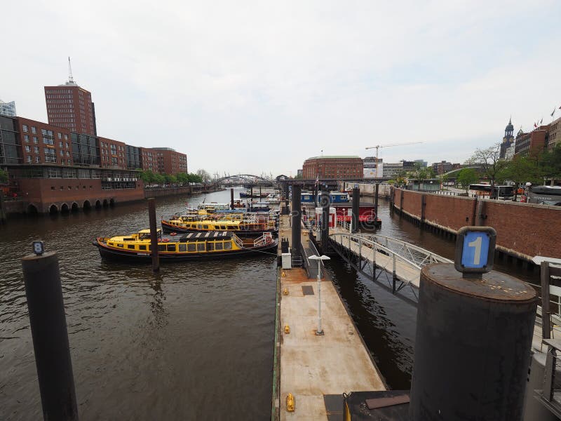 Hafencity em Hamburgo fotografia de stock