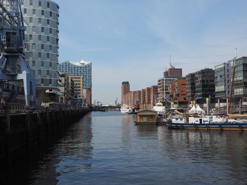 Hafencity em Hamburgo fotografia de stock royalty free