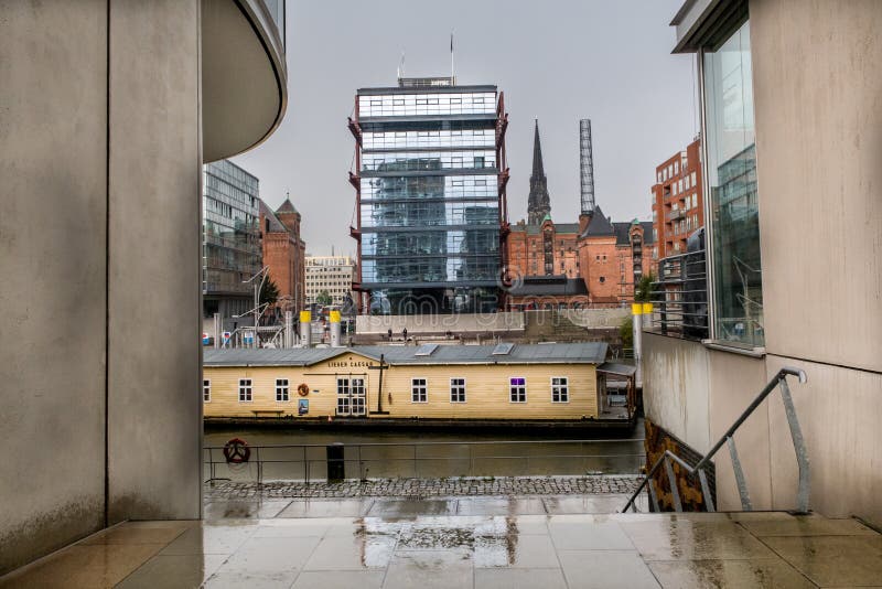 Hafencity Hamburgo fotografia de stock royalty free
